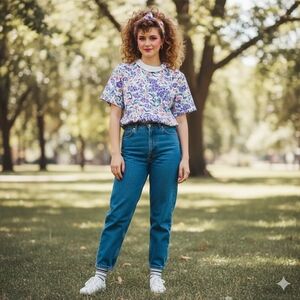 Vintage Graff Californiawear Floral Blouse Size 12 Cottagecore Top